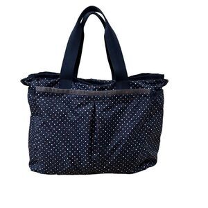 LeSportsac ~Travel Baby Bag Diaper Tote ~ multi dot print ~Matching changing pad